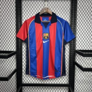 2001/2002 Retro Barcelona Home Football Shirt