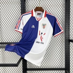 1997/1998 Athletic Bilbao Away Sponsors Retro Jersey Football Shirt