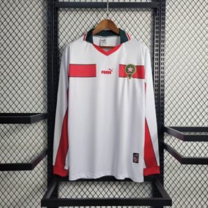 1998 Retro Long Sleeve Morocco Away Football Shirt