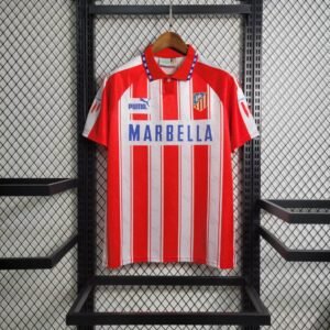 1995/1996 Retro Atletico Madrid Home Football Shirt