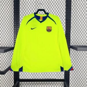 2005/2006 Retro Long Sleeve Barcelona Away Football Shirt