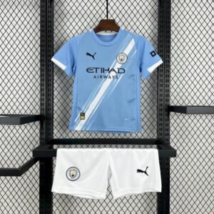 2025/2026 Manchester City Home Football Shirt Kids Size 1:1 Thai Quality