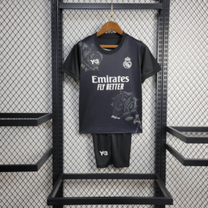 2024/2025 Real Madrid Y-3 Special Edition Black Football Shirt Kids Size 1:1 Thai Quality