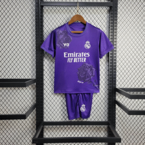 2024/2025 Real Madrid Y-3 Special Edition Purple Football Shirt Kids Size 1:1 Thai Quality