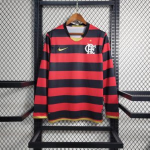2008/2009 Retro Long Sleeve Flamengo Home Football Shirt 1:1 Thai Quality