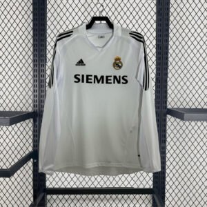 2005/2006 Retro Long Sleeve Real Madrid Home Football Shirt 1:1 Thai Quality