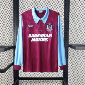1995/1997 West Ham United Long Sleeve Home Shirt 1:1 Thai Quality