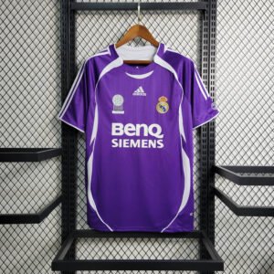 2006/2007 Retro Real Madrid Third Away Purple Football Shirt 1:1 Thai Quality