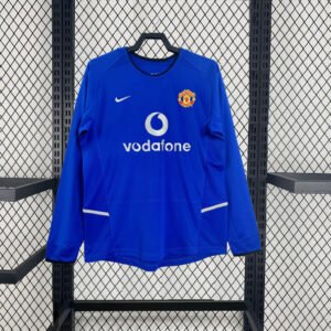 2002/2003 Retro Long Sleeve Manchester United Second Away Football Shirt 1:1 Thai Quality