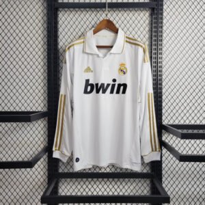 2011/2012 Retro Long Sleeve Real Madrid Home Football Shirt 1:1 Thai Quality
